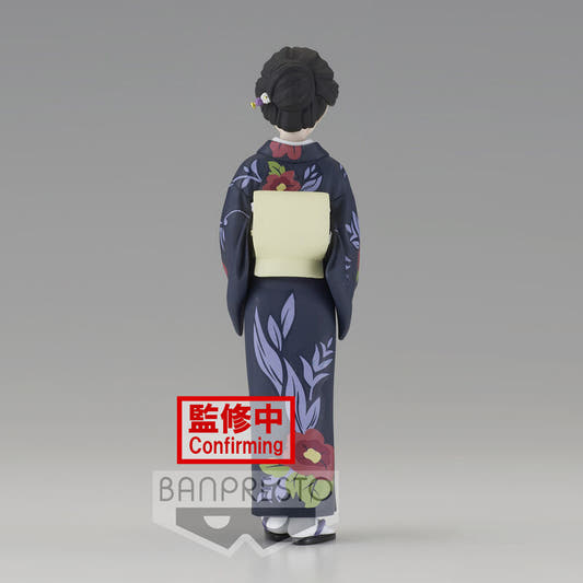 Figura de Tamayo de Demon Slayer con kimono floral azul marino - 4