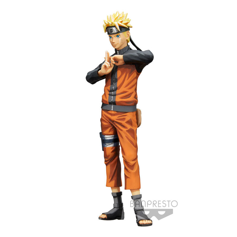 Figura de Uzumaki Naruto Grandista Nero con uniforme naranja y negro - 4