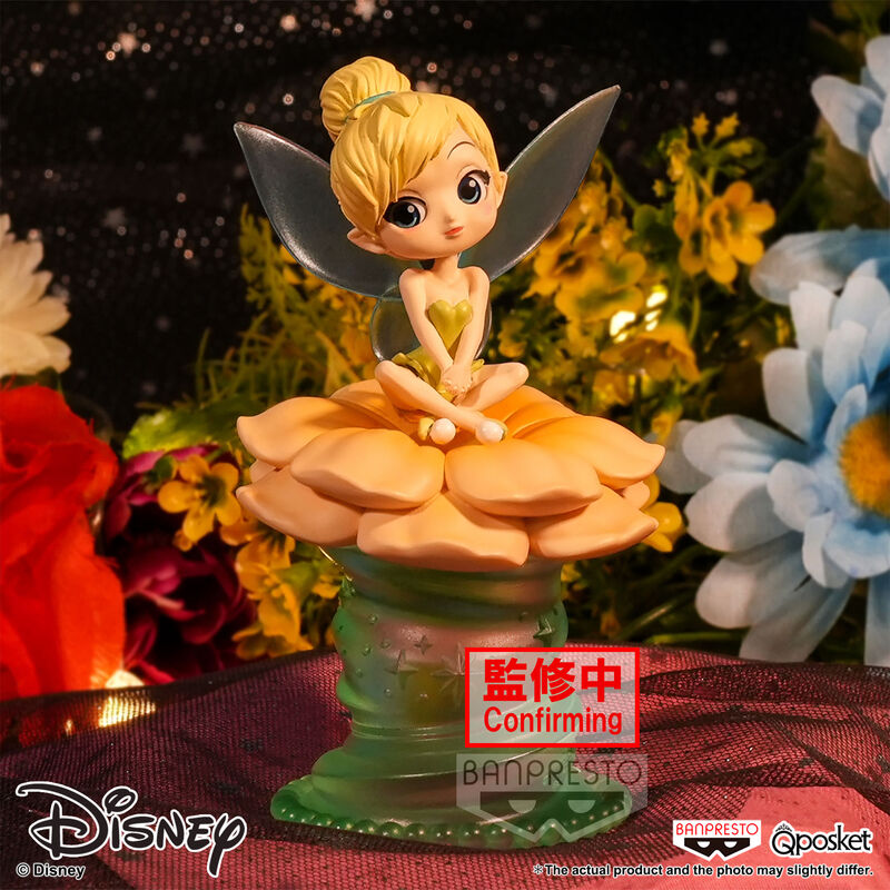 Figura Tinker Bell Ver.B Q Posket sentada sobre una flor - 6