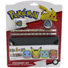 Set de papelería Pokémon con portatodo, lápices, goma y sacapuntas