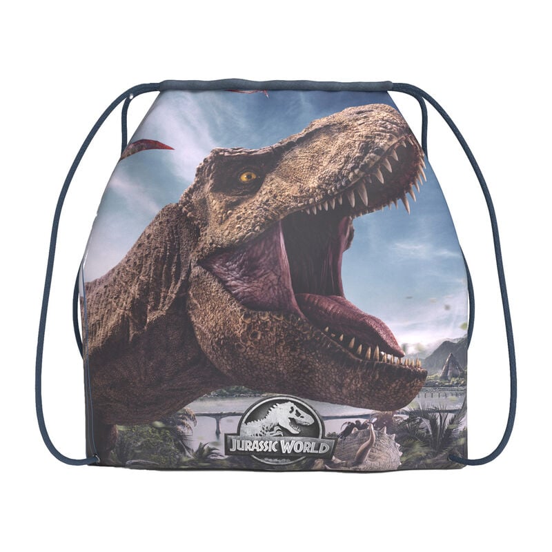Saco Jurassic World con dinosaurio y cordones
