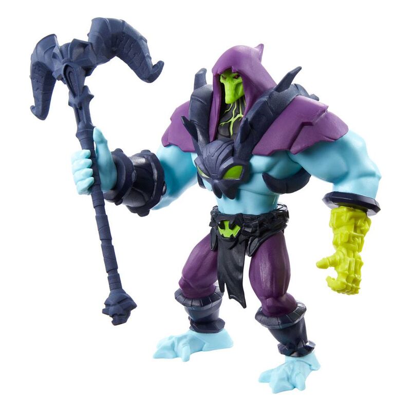 Figura articulada de Skeletor de Masters of the Universe con bastón