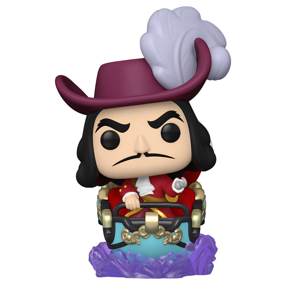Figura Funko POP de Capitán Garfio sobre una base de agua