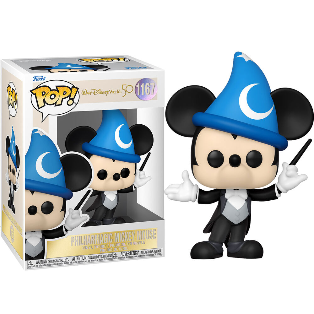 Figura Funko POP de Mickey Philharmagic con sombrero azul y batuta