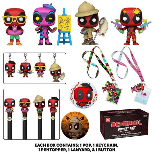 Kit Mistery Box Deadpool Bucket List de FUNKO con caja ilustrada - 2