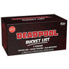 Kit Mistery Box Deadpool Bucket List de FUNKO con caja ilustrada
