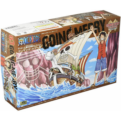 Model kit del barco Going Merry de One Piece con velas y banderas - 4