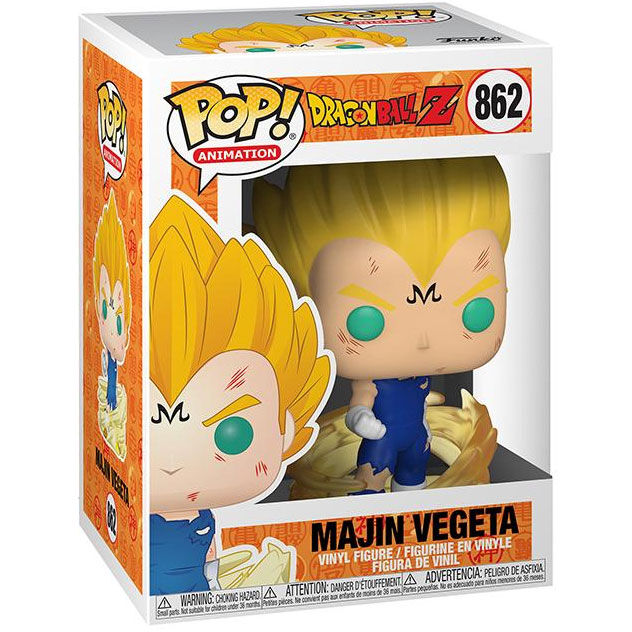 Figura Funko POP! de Majin Vegeta con cabello dorado y energía - 2
