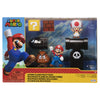 Blister diorama clásico de Super Mario con Mario, Toad y Goomba