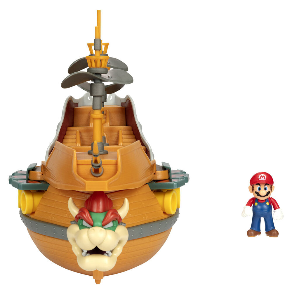 Playset Deluxe Aeronave de Bowser Super Mario con figura de Mario - 4