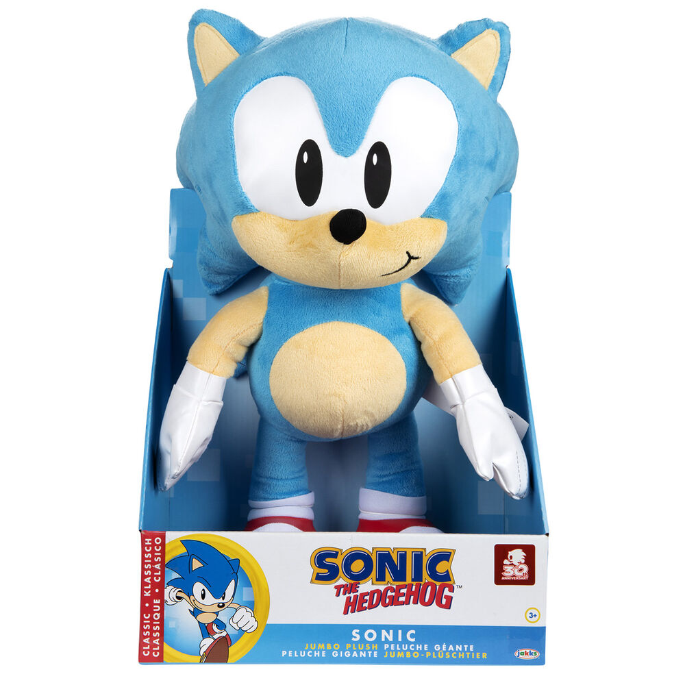 Peluche de Sonic The Hedgehog azul de 50 cm en caja