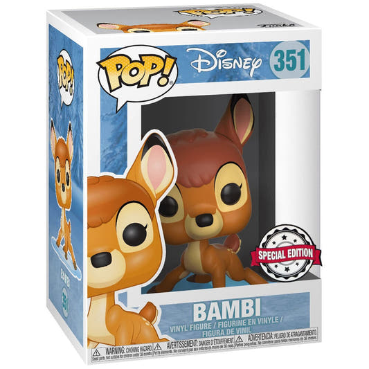 Figura Funko POP! de Bambi sobre base azul de Snowflake Mountain - 2
