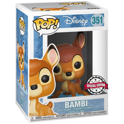 Figura Funko POP! de Bambi sobre base azul de Snowflake Mountain - 2