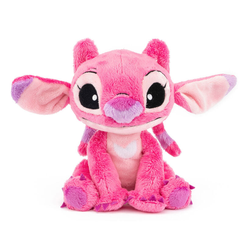 Peluche rosa de Angel de Stitch Disney con grandes orejas
