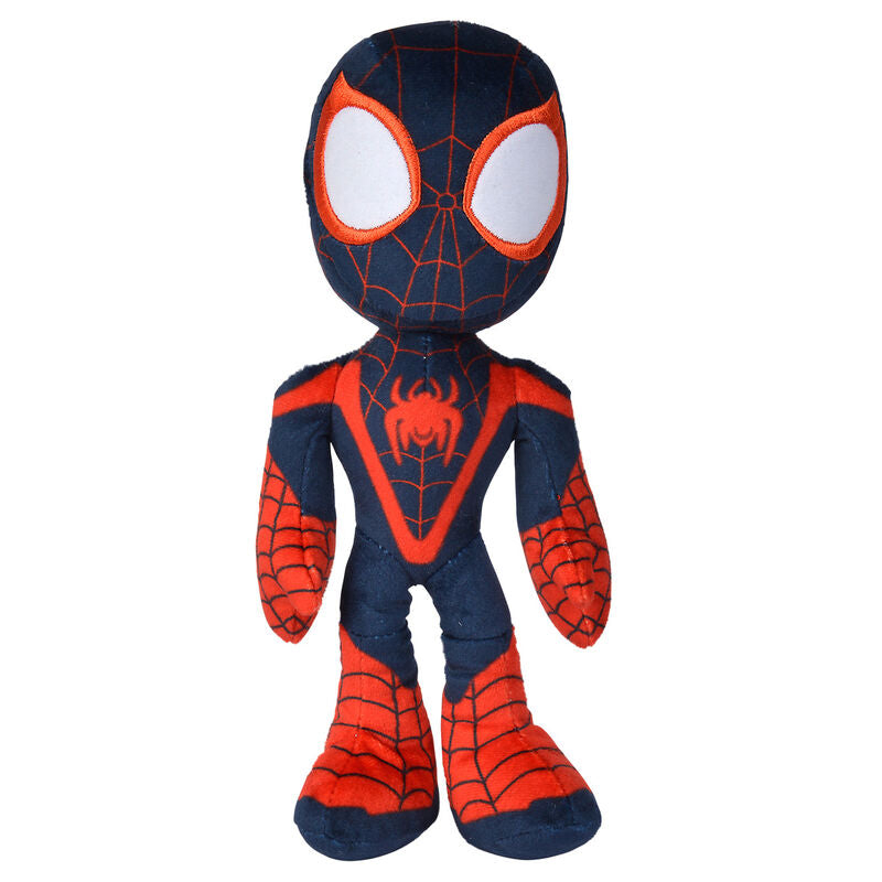 Peluche de Miles Morales Spidey de Marvel en azul marino y rojo