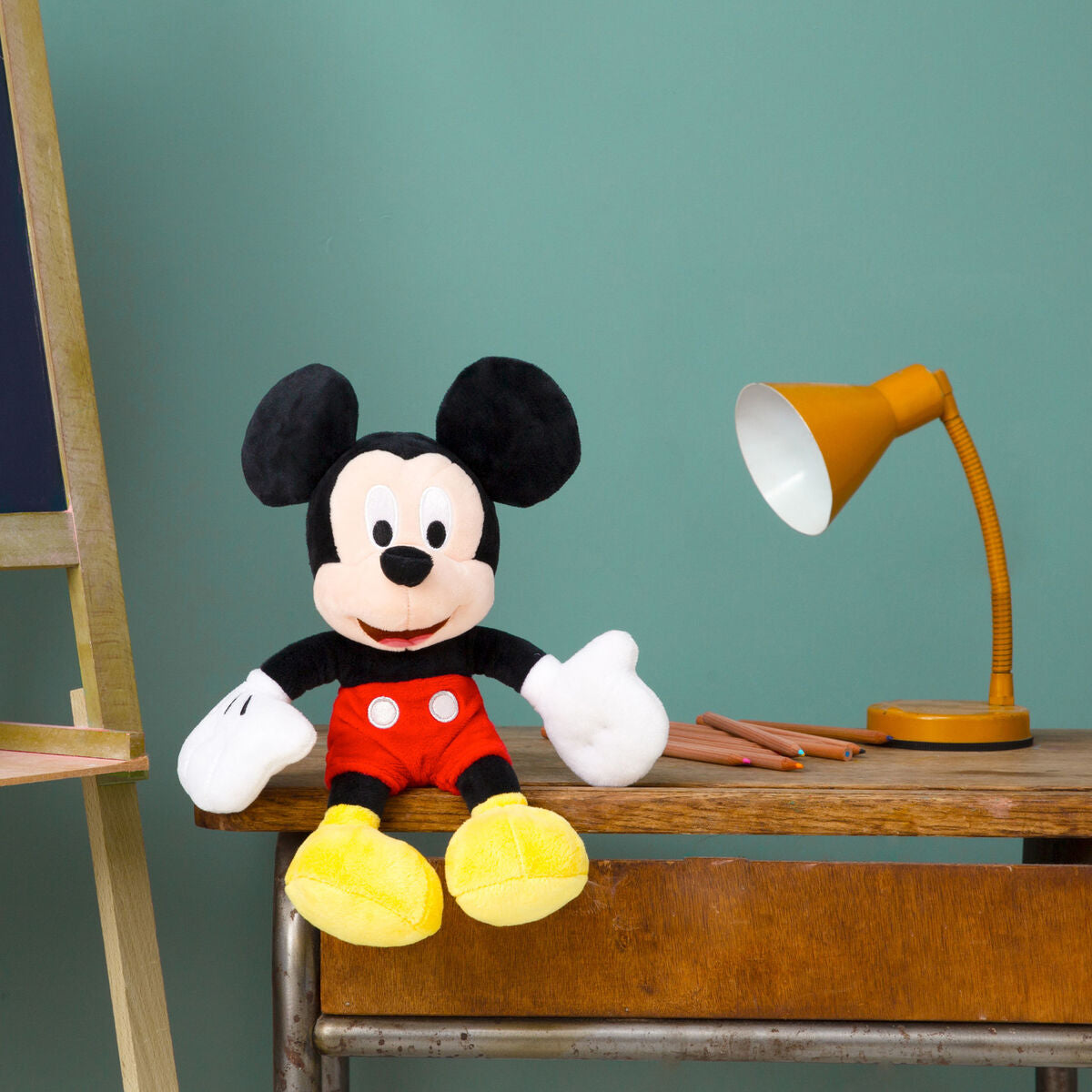 Peluche Mickey Mouse Disney de 35 cm con pantalones rojos y zapatos amarillos - 5