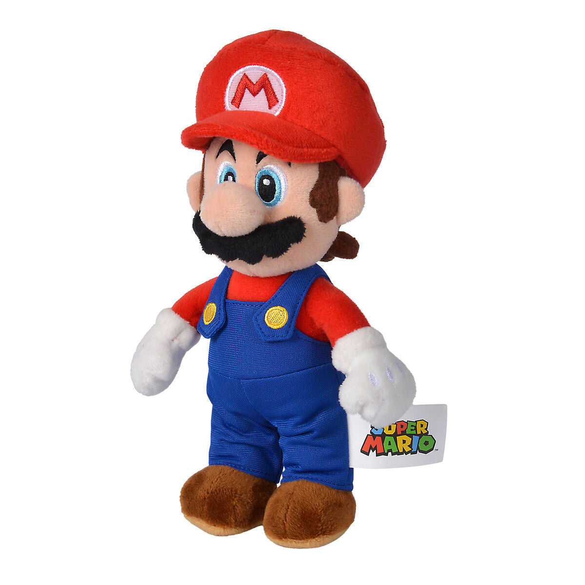 Peluche de Mario de Super Mario Bros con gorro rojo y peto azul - 2