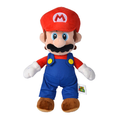 Peluche de Mario de Super Mario Bros con gorra roja y peto azul - 2