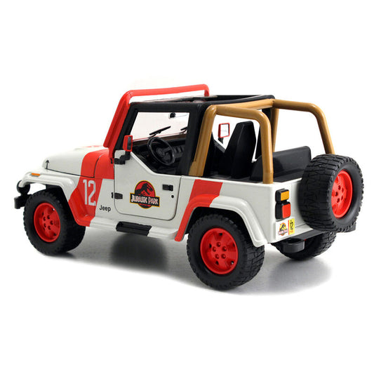 Réplica JADA TOYS del Jeep Wrangler de Jurassic Park a escala 1:24 - 3
