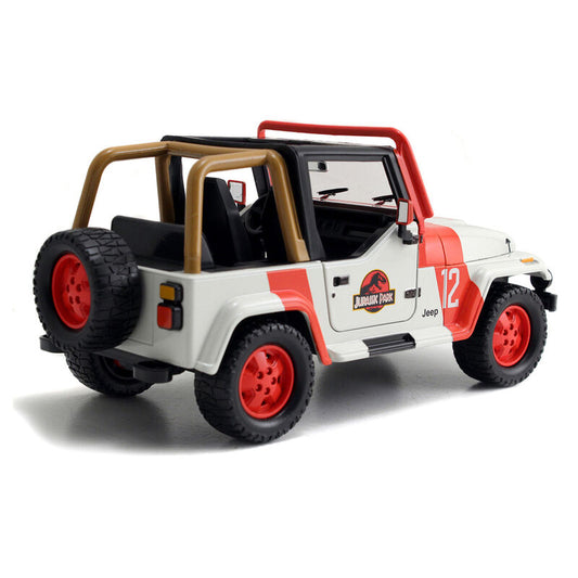 Réplica JADA TOYS del Jeep Wrangler de Jurassic Park a escala 1:24 - 5