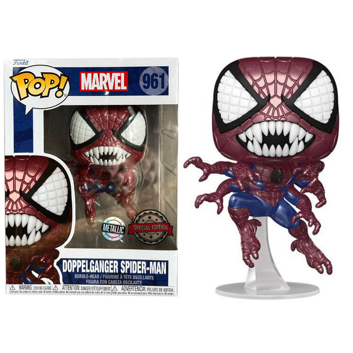 Figura Funko POP! Marvel Doppelganger Spider-Man Metallic #961