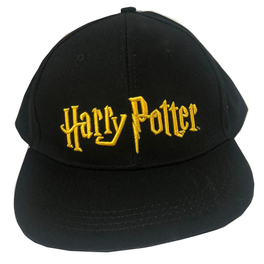 Gorra negra de Harry Potter con logo bordado en amarillo - 2