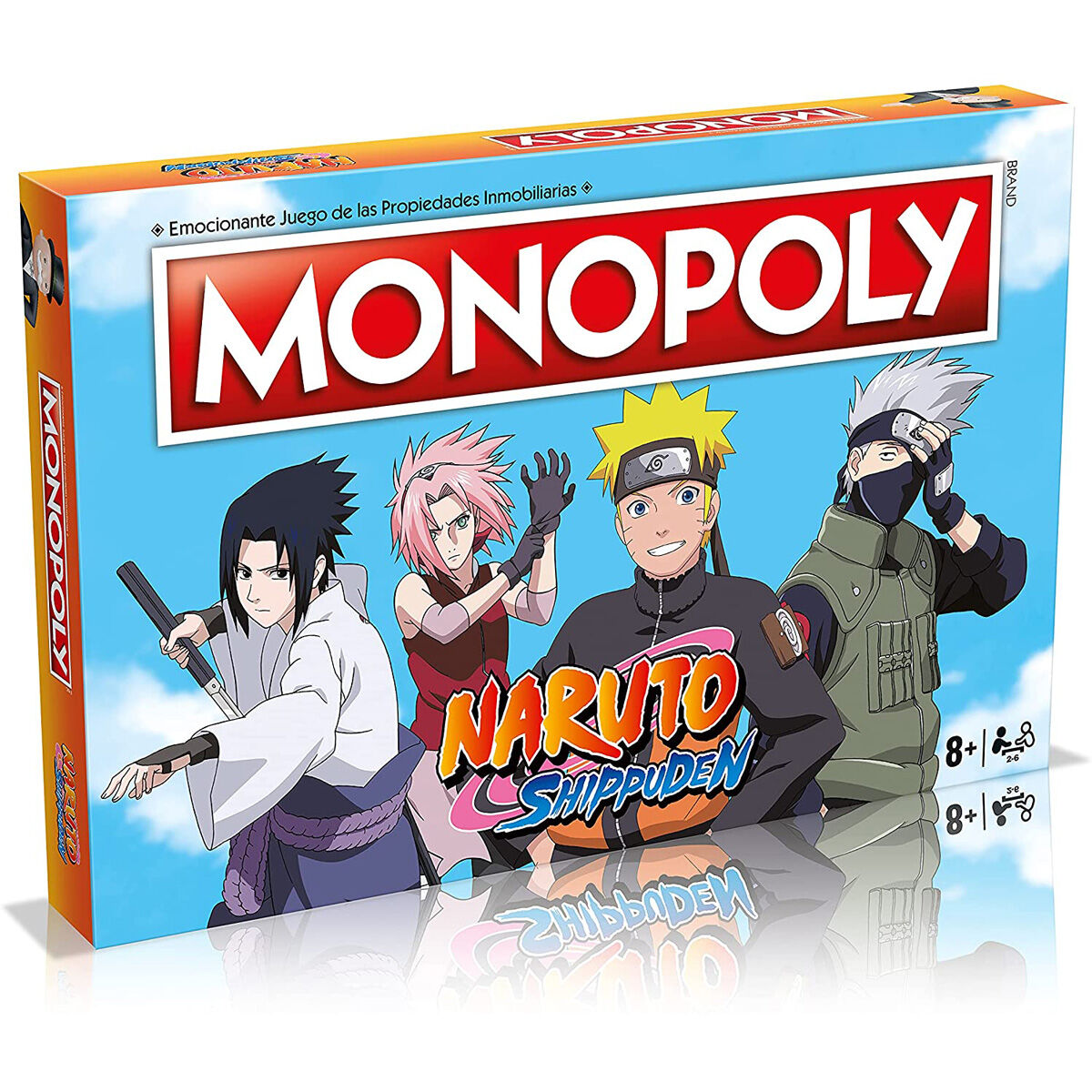 Juego de mesa Monopoly Naruto Shippuden con tablero y peones coleccionables - 3