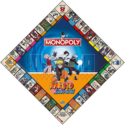 Juego de mesa Monopoly Naruto Shippuden con tablero y peones coleccionables - 4