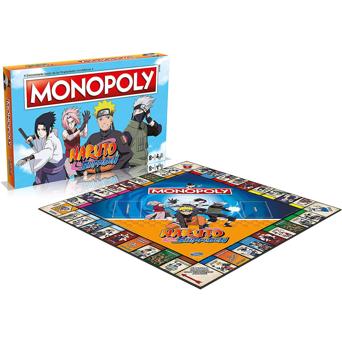 Juego de mesa Monopoly Naruto Shippuden con tablero y peones coleccionables - 2