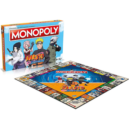 Juego de mesa Monopoly Naruto Shippuden con tablero y peones coleccionables - 2