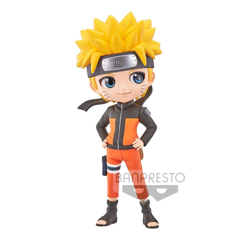 Figura Q Posket de Naruto Uzumaki con atuendo naranja y negro