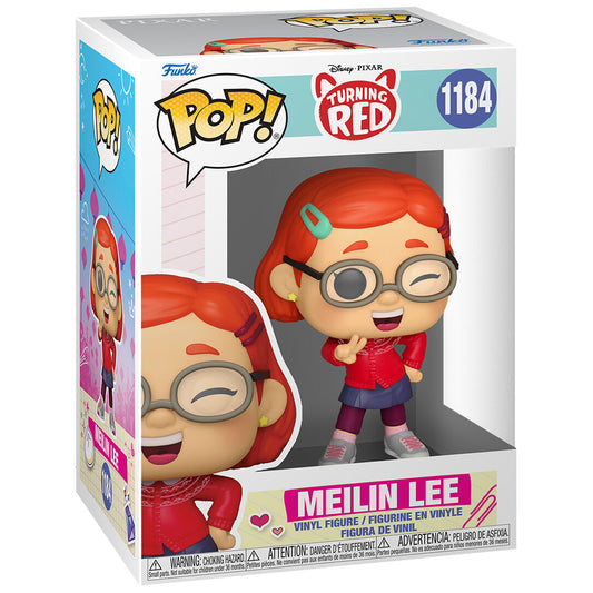 Figura Funko POP! de Meilin Lee de Turning Red con gafas y cárdigan rojo - 3