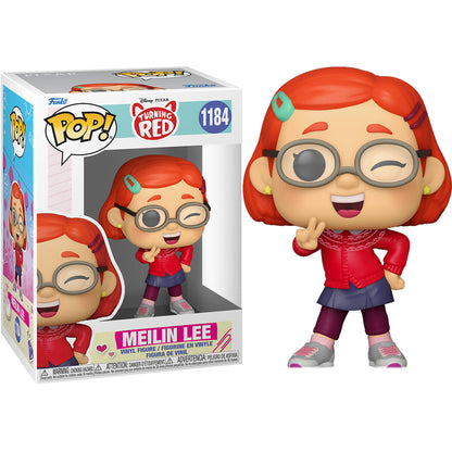 Figura Funko POP! de Meilin Lee de Turning Red con gafas y cárdigan rojo - 2