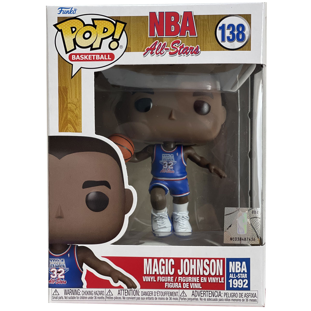 Figura Funko POP! de Magic Johnson NBA All Star 1992 con balón - 4