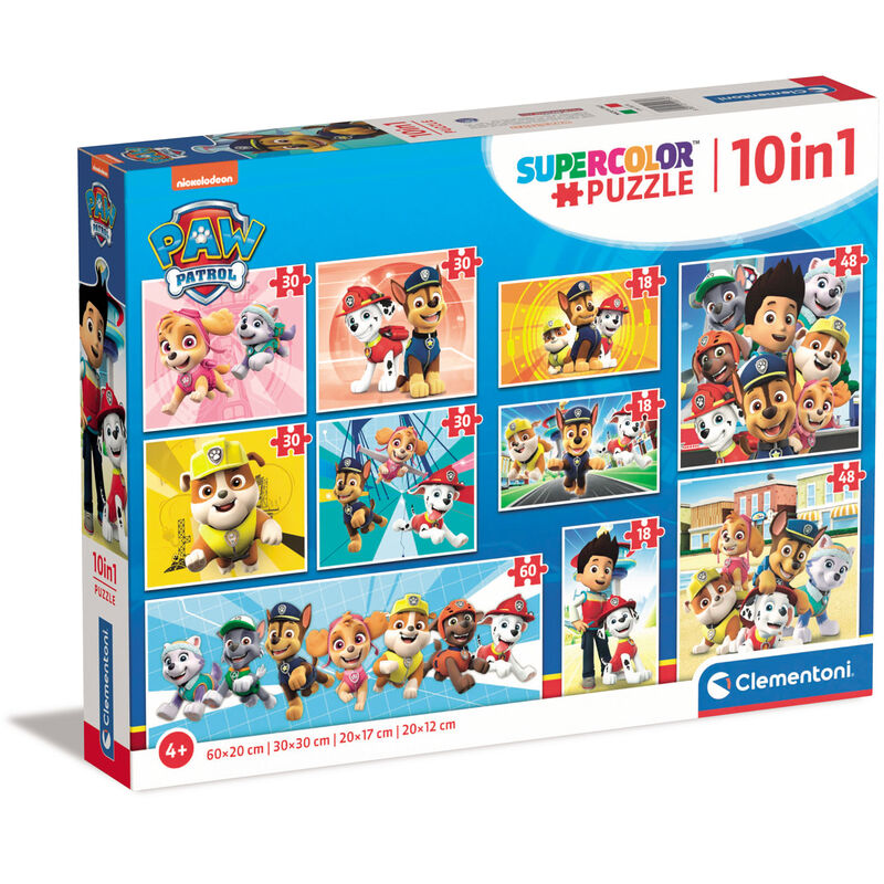 Caja de 10 puzles Clementoni de Paw Patrol