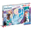 Puzzle Frozen 2 Disney de 104 piezas con Elsa, Anna y Olaf