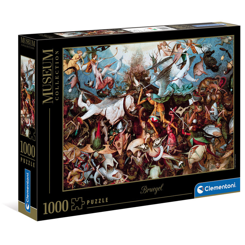 Puzzle Clementoni de 1000 piezas con La caída de los ángeles rebeldes de Bruegel