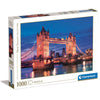Puzzle Clementoni de 1000 piezas con Tower Bridge de Londres iluminado