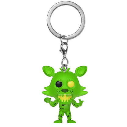 Llavero Funko Pocket POP de Radioactive Foxy en verde radiactivo