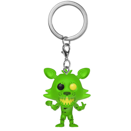 Llavero Funko Pocket POP de Radioactive Foxy en verde radiactivo