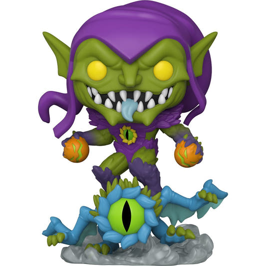 Figura Funko POP Marvel Monster Hunters Green Goblin con calabazas naranjas