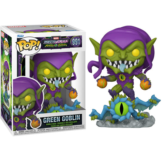 Figura Funko POP Marvel Monster Hunters Green Goblin con calabazas naranjas - 2