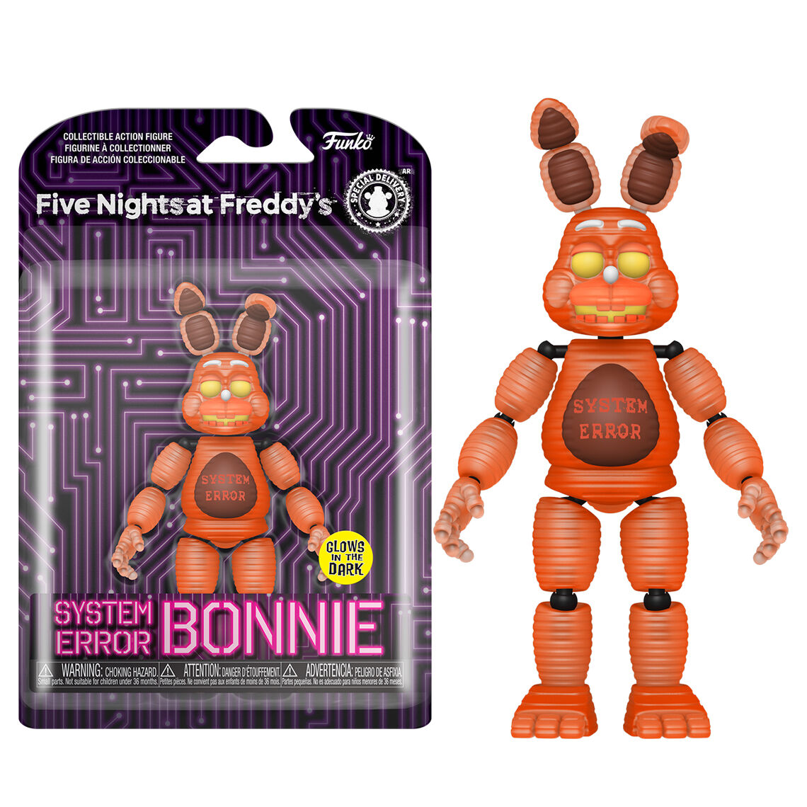 Figura FUNKO System Error Bonnie naranja de Five Nights at Freddy’s