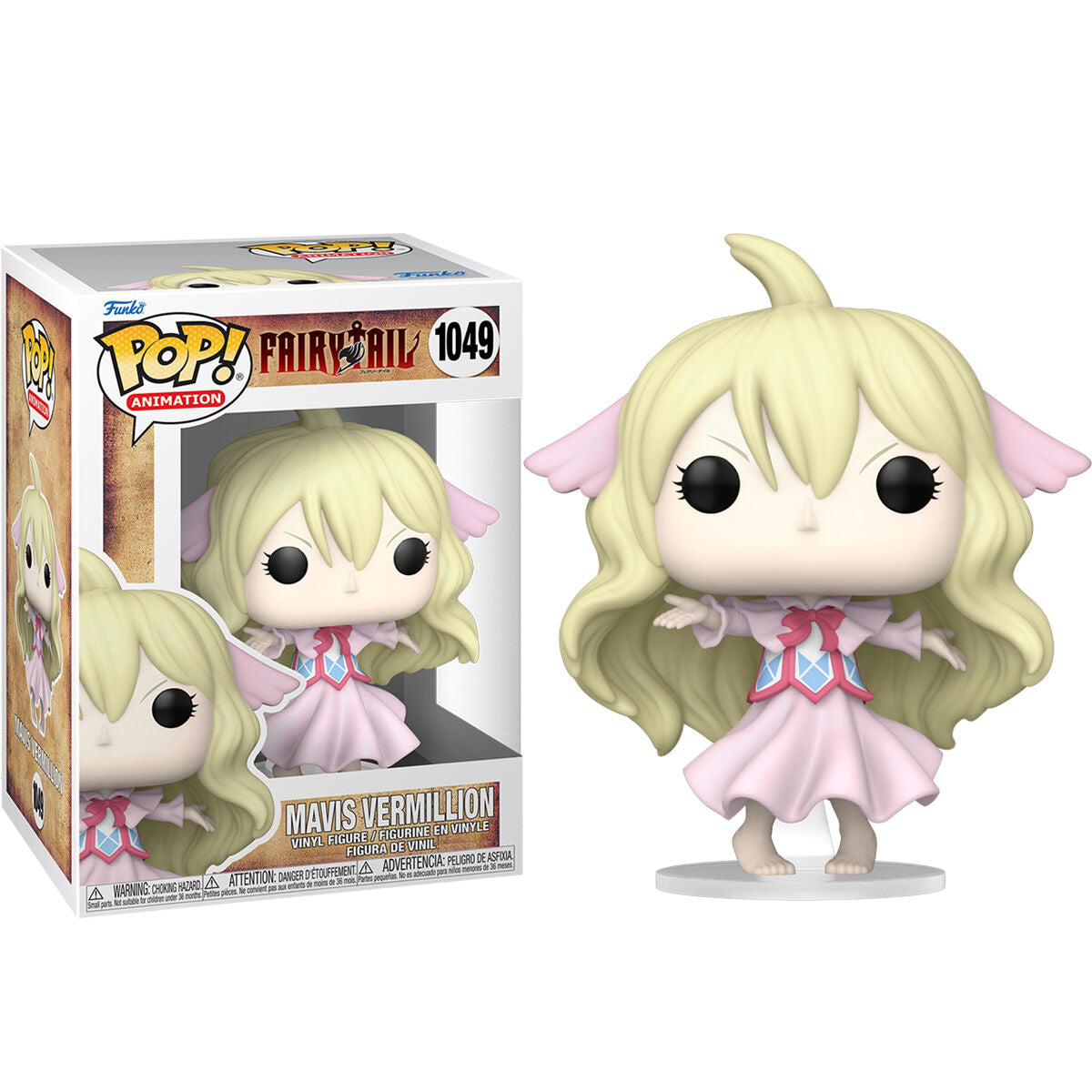 Figura Funko POP! de Mavis Vermillion de Fairy Tail con vestido rosa