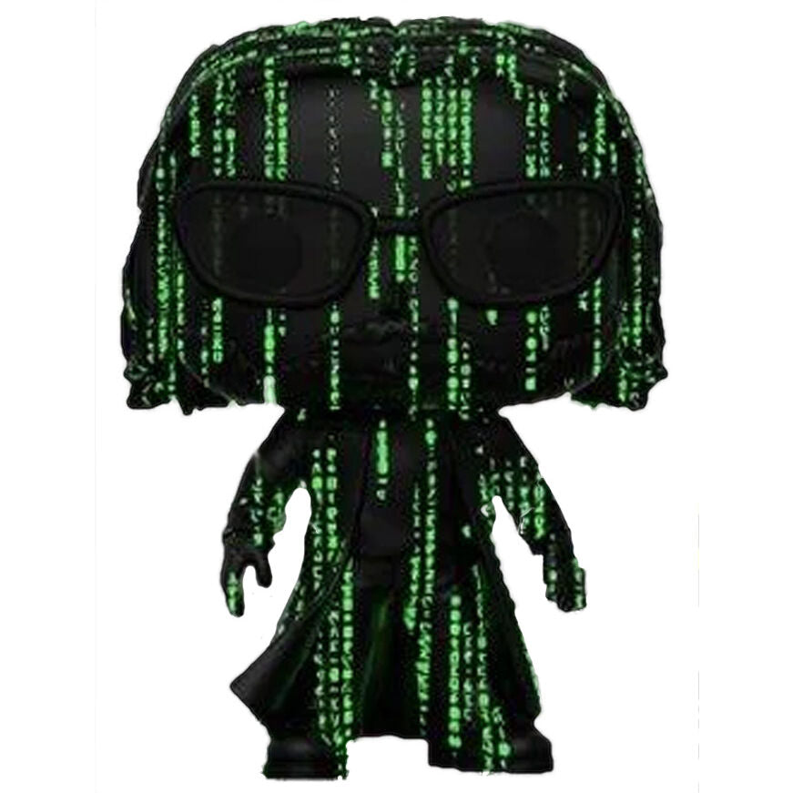 Figura Funko POP! de Neo de The Matrix con código verde - 3