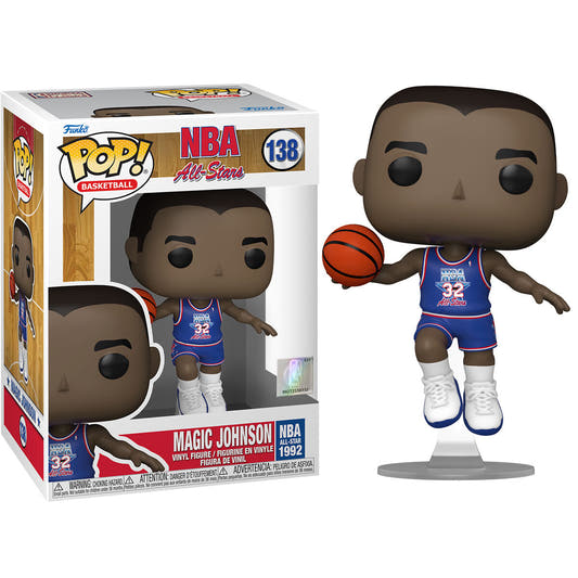 Figura Funko POP! de Magic Johnson NBA All Star 1992 con balón - 2