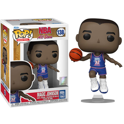 Figura Funko POP! de Magic Johnson NBA All Star 1992 con balón - 2