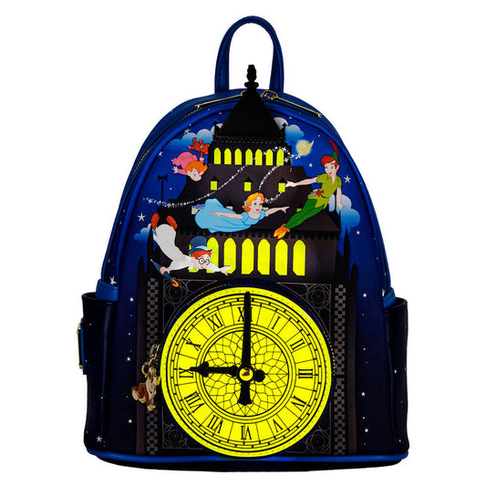 Mochila Loungefly de Peter Pan Disney con diseño de reloj - 2