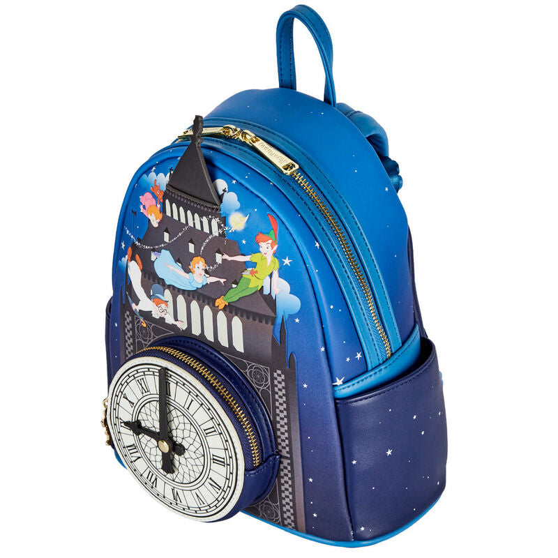 Mochila Loungefly de Peter Pan Disney con diseño de reloj - 4