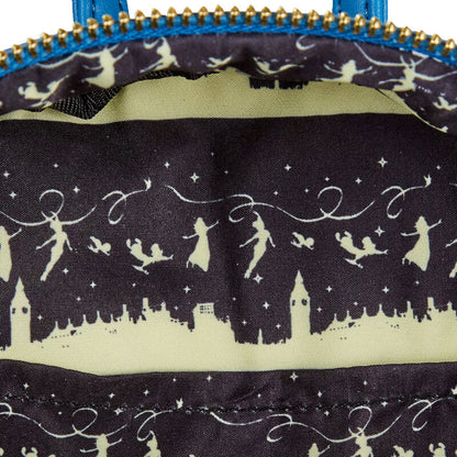 Mochila Loungefly de Peter Pan Disney con diseño de reloj - 5